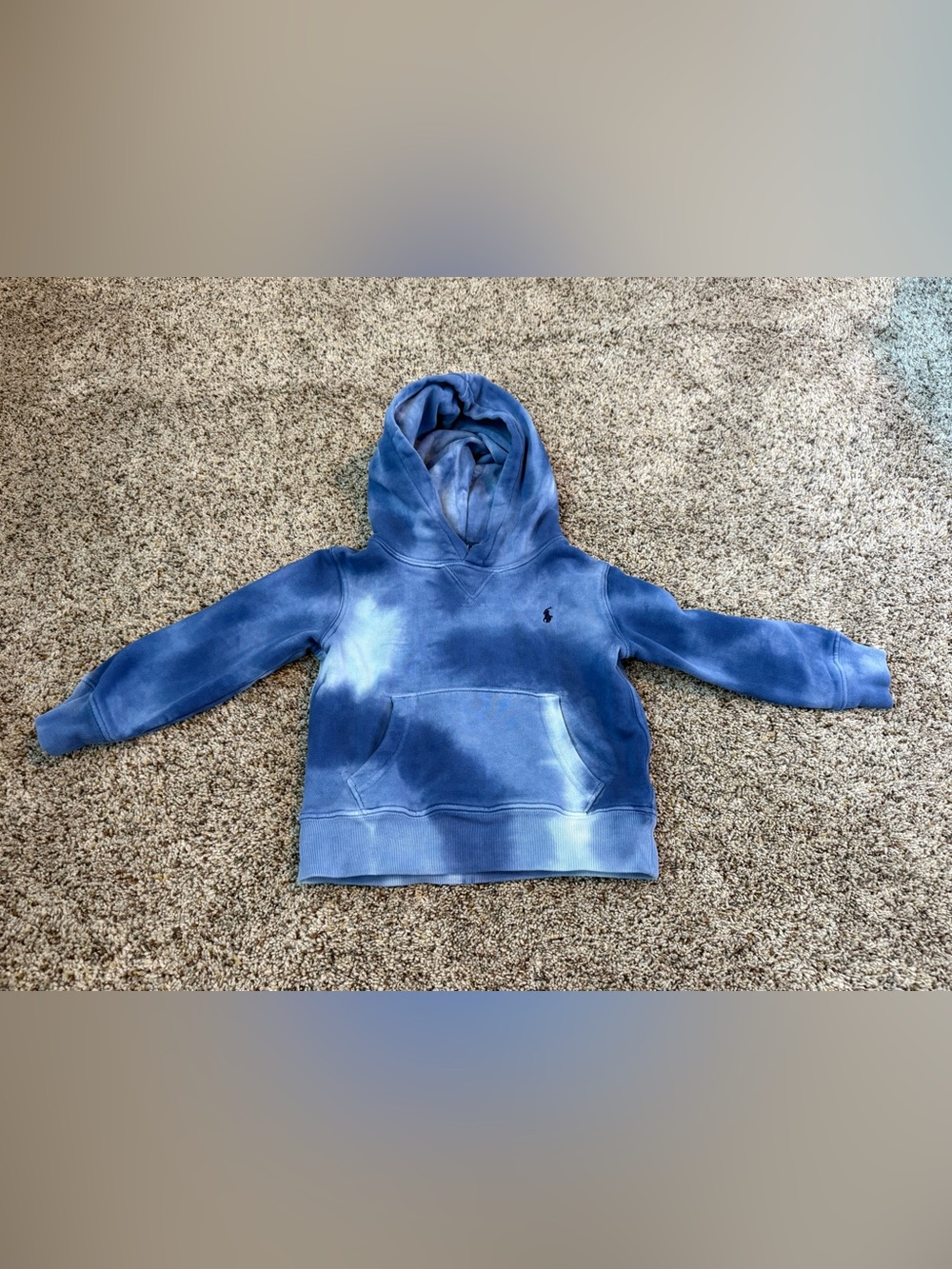 Polo Ralph Lauren Toddler Blue Tie Dye Hoodie — Size 3T